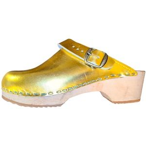 SOLD!! Shiny Gold Clogs